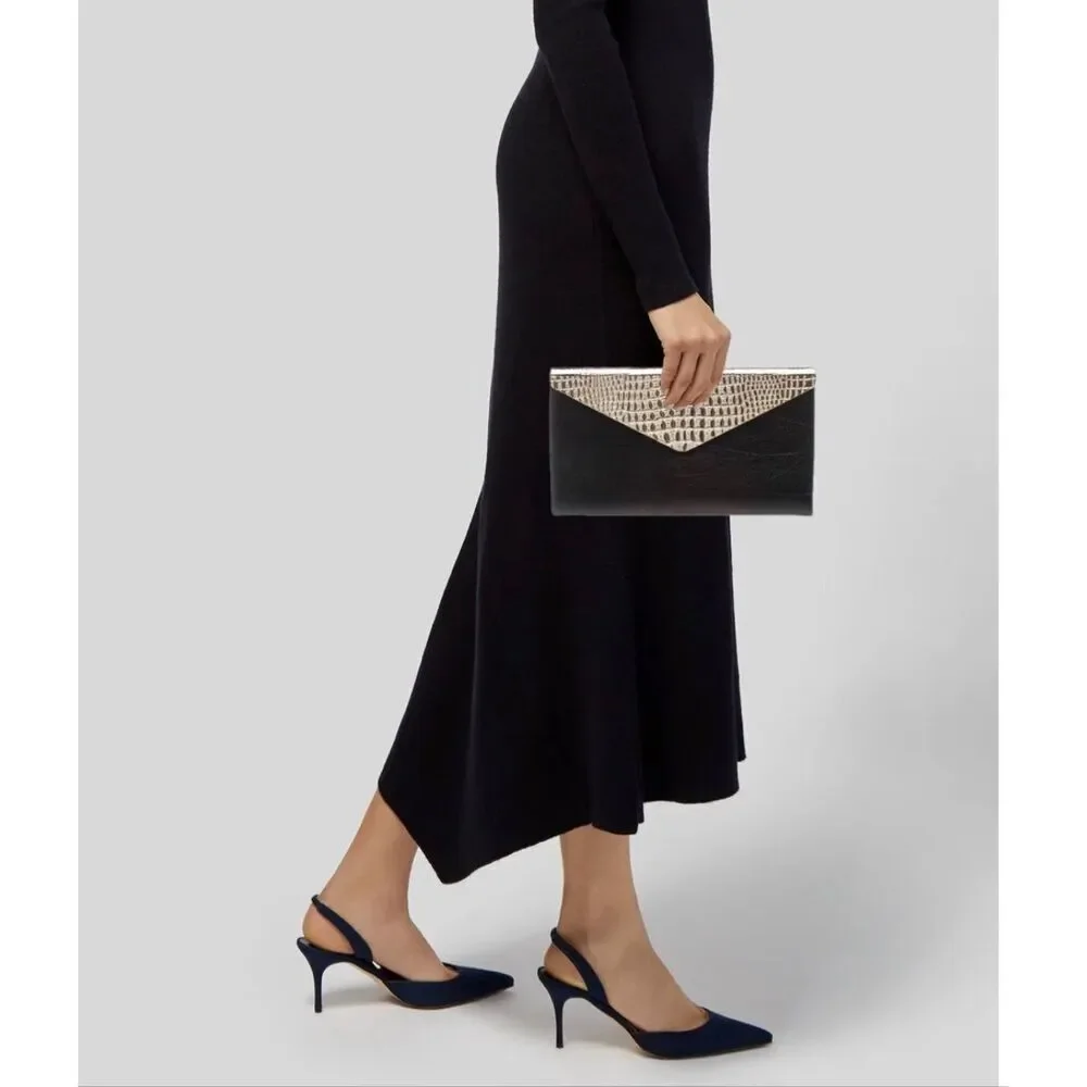 Jimmy Choo Leather Clutch Black